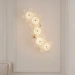 Настенный светильник с цветочной композицией из рельефного стекла на металлическом основании PAW FAB P5 ImperiumLoft