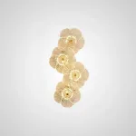 Серия настенных светильников с цветочным декором из стекла с эффектом «капель» на лепестках PAU DEW P4 ImperiumLoft