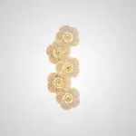 Серия настенных светильников с цветочным декором из стекла с эффектом «капель» на лепестках PAU DEW P5 ImperiumLoft