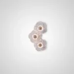 Серия настенных светильников с цветочным декором из прозрачного стекла ручной работы PAU P3 ImperiumLoft