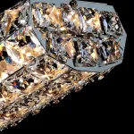 Настенный светильник c хрустальными элементами прямоугольной огранки ALEF WALL ImperiumLoft