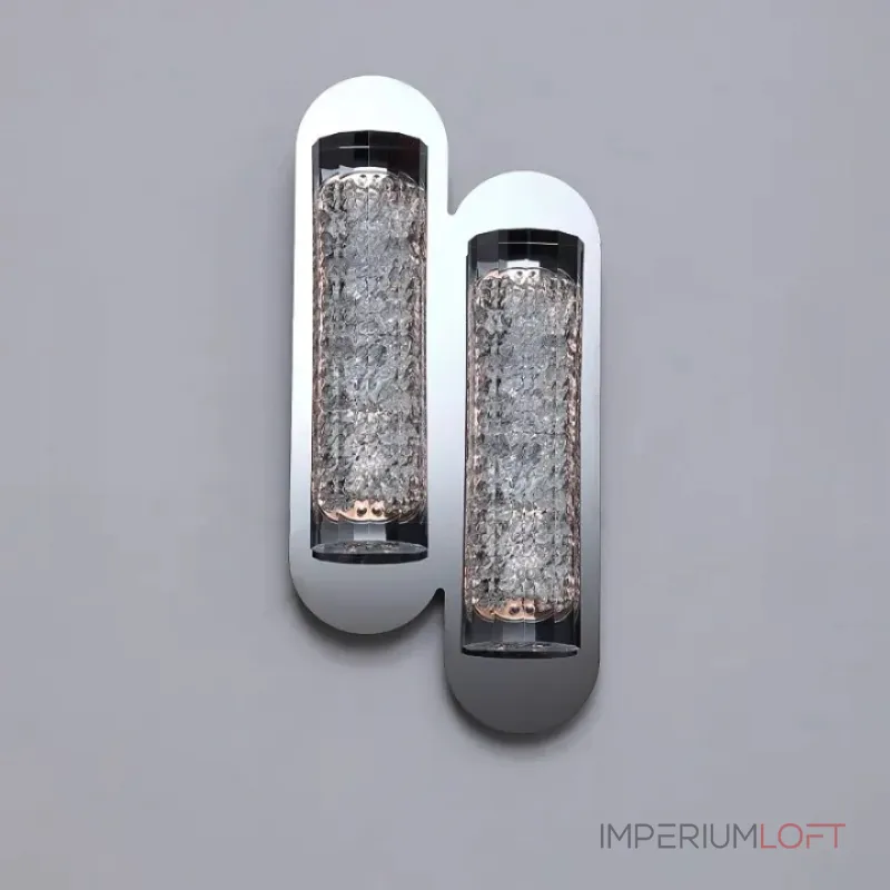 Серия настенных светильников с закругленным корпусом удлиненной формы и толстостенным рассеивателем из акрила с вертикальными гранями MEIR B ImperiumLoft Серия настенных светильников с закругленным корпусом удлиненной формы и толстостенным рассеивателем из акрила с вертикальными гранями MEIR B ImperiumLoft