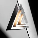 Настенный светильник с корпусом из треугольных пластин TRISTAN ImperiumLoft
