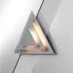 Настенный светильник с корпусом из треугольных пластин TRISTAN ImperiumLoft