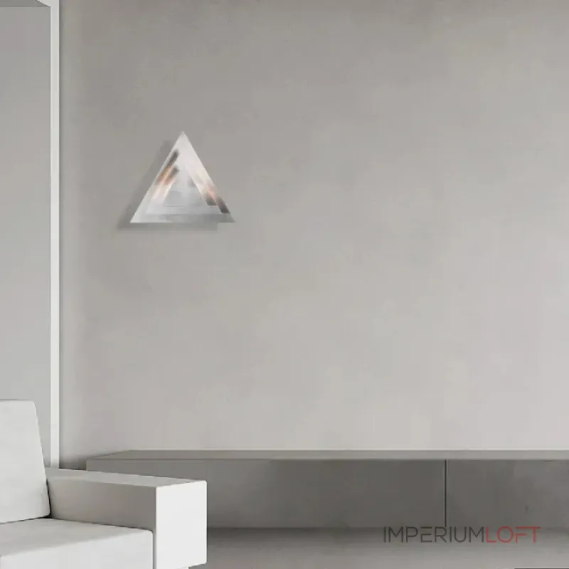 Настенный светильник с корпусом из треугольных пластин TRISTAN ImperiumLoft