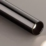 Светодиодный светильник с вытянутым цилиндрическим корпусом на регулируемом подвесе с округленным прямоугольным креплением ELNER Brown 3000 4000 5000K ImperiumLoft