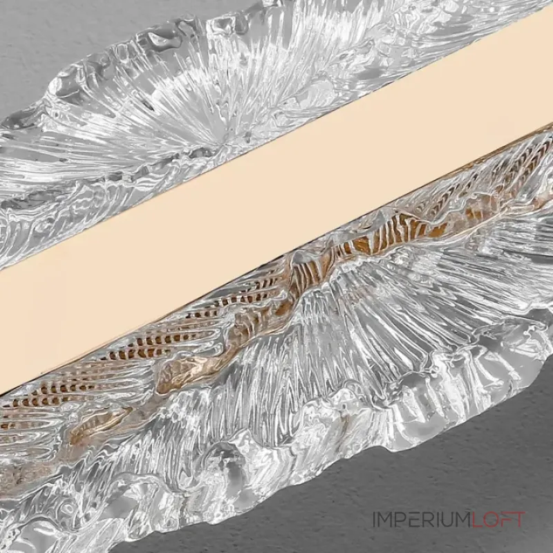 Серия настенных светильников с удлиненными рельефными рассеивателями со сглаженными краями и центральным креплением KASTEN H120 ImperiumLoft