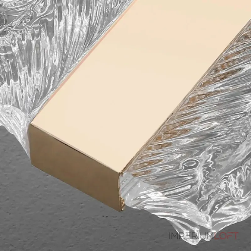 Серия настенных светильников с удлиненными рельефными рассеивателями со сглаженными краями и центральным креплением KASTEN H120 ImperiumLoft