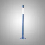 Серия минималистичных торшеров с регулируемым телескопическим рассеивателем на вертикальной стойке MILE Dark Blue от ImperiumLoft