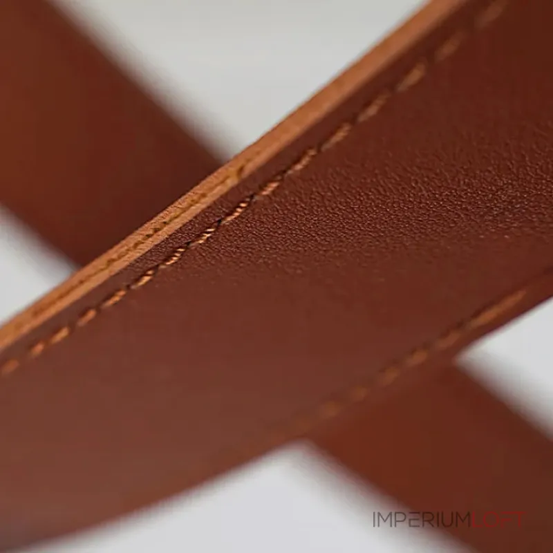 Светильник в виде кожаного ремня с закрепленными на нём двумя гибкими силиконовыми шнурами в текстильной оплетке с LED подсветкой OBERT B P2 3000 4000 6000K от ImperiumLoft