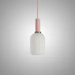 Светильники-подвесы с матовыми стеклянными плафонами IRIS W A Pink от ImperiumLoft