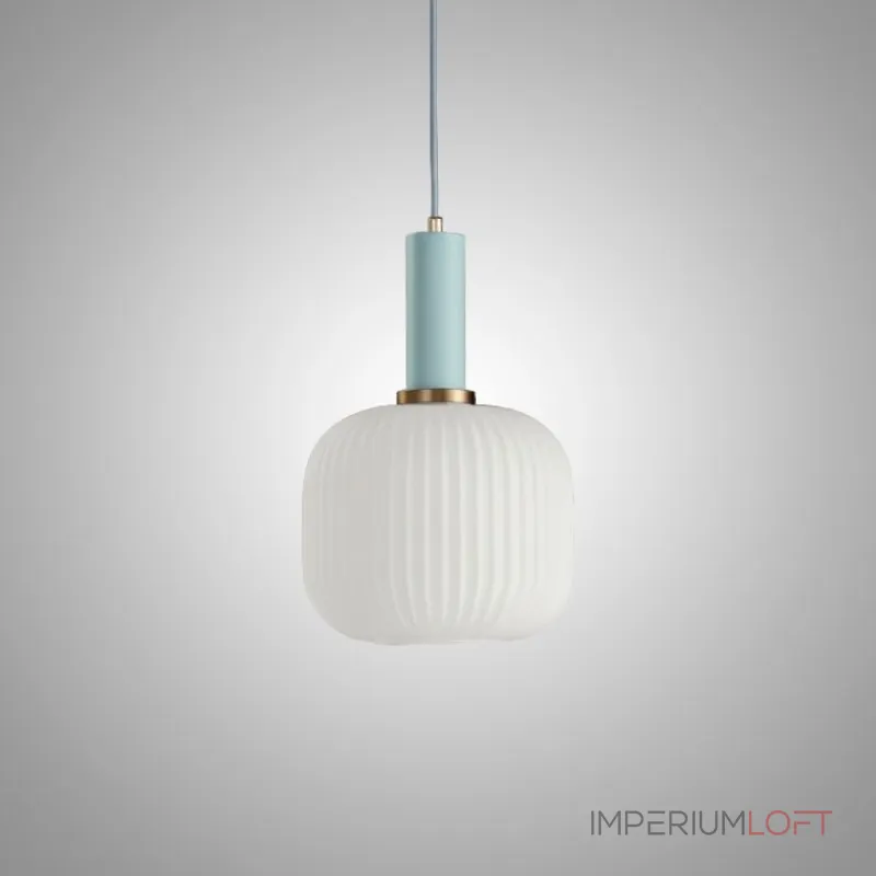 Светильники-подвесы с матовыми стеклянными плафонами IRIS W B Blue от ImperiumLoft Светильники-подвесы с матовыми стеклянными плафонами IRIS W B Blue от ImperiumLoft