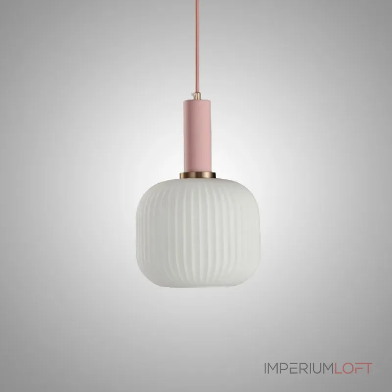 Светильники-подвесы с матовыми стеклянными плафонами IRIS W B Pink от ImperiumLoft Светильники-подвесы с матовыми стеклянными плафонами IRIS W B Pink от ImperiumLoft