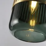 Светильник на металлической стойке и плафоном из стекла TRAIT Green от ImperiumLoft