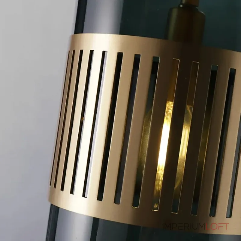 Светильник на металлической стойке и плафоном из стекла TRAIT Green от ImperiumLoft