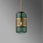 Светильник на металлической стойке и плафоном из стекла TRAIT Green от ImperiumLoft
