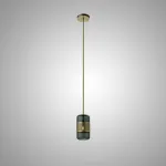 Светильник на металлической стойке и плафоном из стекла TRAIT Green от ImperiumLoft