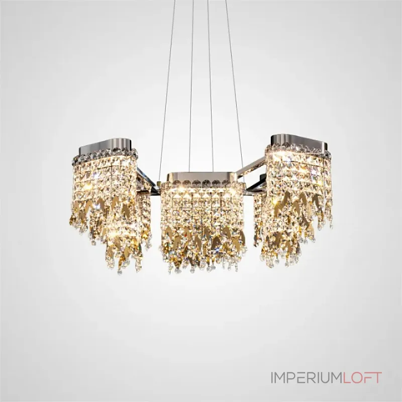 Серия светодиодных люстр на лучевом каркасе с рассеивателями в виде подвесок из многогранных хрустальных камней FORSETE L8 от ImperiumLoft Серия светодиодных люстр на лучевом каркасе с рассеивателями в виде подвесок из многогранных хрустальных камней FORSETE L8 от ImperiumLoft