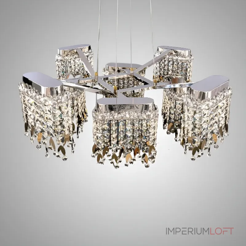 Серия светодиодных люстр на лучевом каркасе с рассеивателями в виде подвесок из многогранных хрустальных камней FORSETE L11 от ImperiumLoft Серия светодиодных люстр на лучевом каркасе с рассеивателями в виде подвесок из многогранных хрустальных камней FORSETE L11 от ImperiumLoft