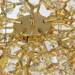 Серия люстр с подвесным декором из прозрачного и тонированного хрусталя на ветвистом каркасе FLAMB L10 от ImperiumLoft