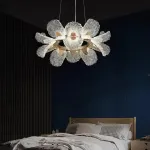 Кольцевая светодиодная люстра c рассеивателями в виде цветов из фактурного акрила PAULIN D50 от ImperiumLoft