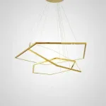 Серия светодиодных люстр в виде комбинации трех гексагональных колец IMPRESS LUX D100 D120 D150 от ImperiumLoft