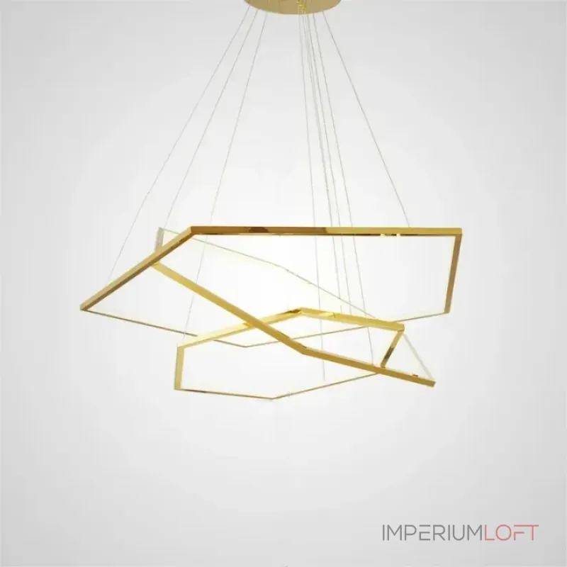 Серия светодиодных люстр в виде комбинации трех гексагональных колец IMPRESS LUX D100 D120 D150 от ImperiumLoft