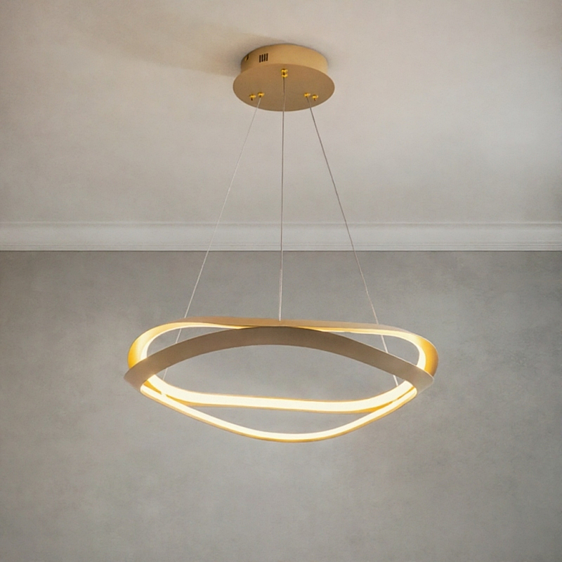 Серия дизайнерских люстр на струнном подвесе с изогнутыми кольцевыми плафонами с внутренней LED-подсветкой DANIELA D60 от ImperiumLoft Серия дизайнерских люстр на струнном подвесе с изогнутыми кольцевыми плафонами с внутренней LED-подсветкой DANIELA D60 от ImperiumLoft