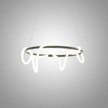 Кольцевые люстры и светильники GLORIFY BLACK D80