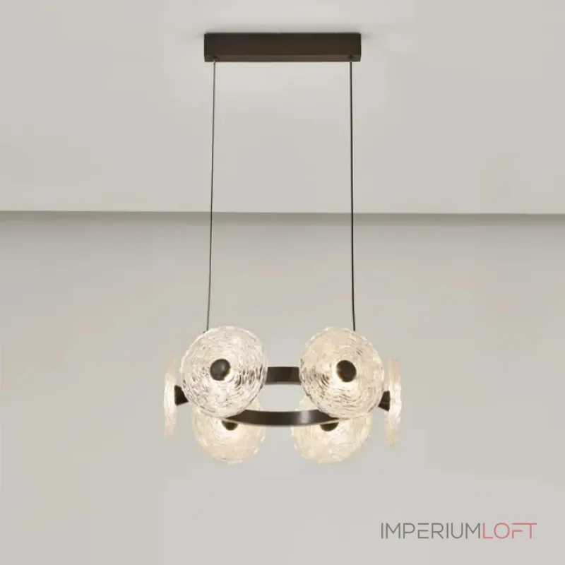 Серия кольцевых светодиодных люстр с дисковидными рассеивателями из рельефного стекла ручной работы Sun Round D50 от ImperiumLoft Серия кольцевых светодиодных люстр с дисковидными рассеивателями из рельефного стекла ручной работы Sun Round D50 от ImperiumLoft