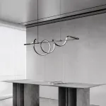 Реечный светодиодный светильник со спиралевидным корпусом из чернёной латуни ADONIS B L150 от ImperiumLoft