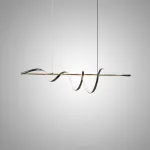 Реечный светодиодный светильник со спиралевидным корпусом из чернёной латуни ADONIS B L120 от ImperiumLoft