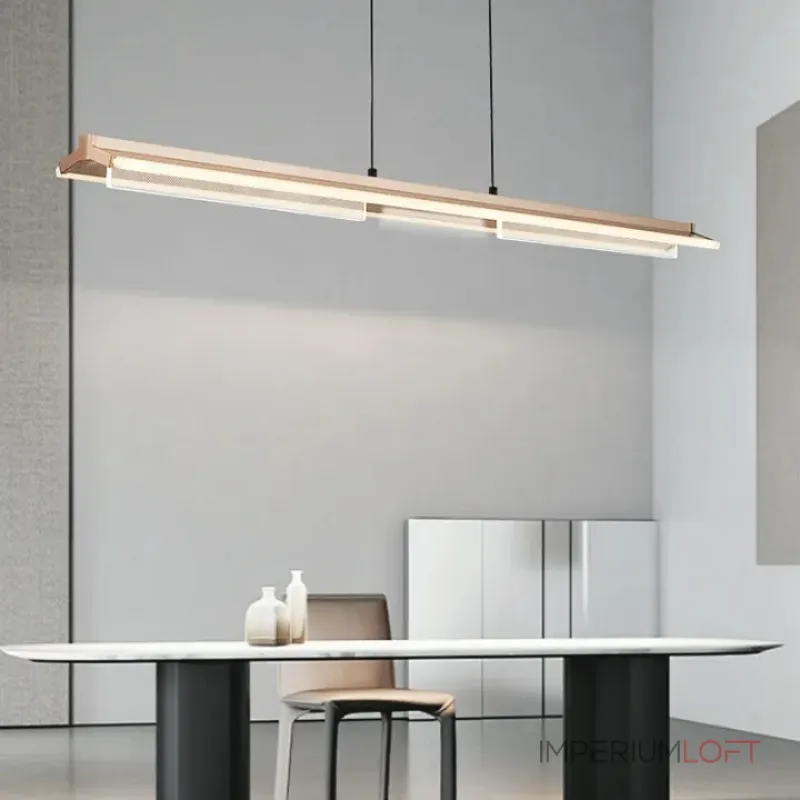 Серия светодиодных светильников удлиненной формы с комбинацией направленного и рассеянного света Treangle Long B Coffee от ImperiumLoft