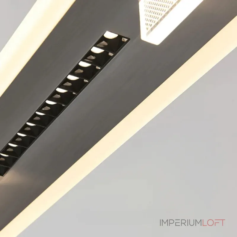 Серия светодиодных светильников удлиненной формы с комбинацией направленного и рассеянного света Treangle Long B Coffee от ImperiumLoft