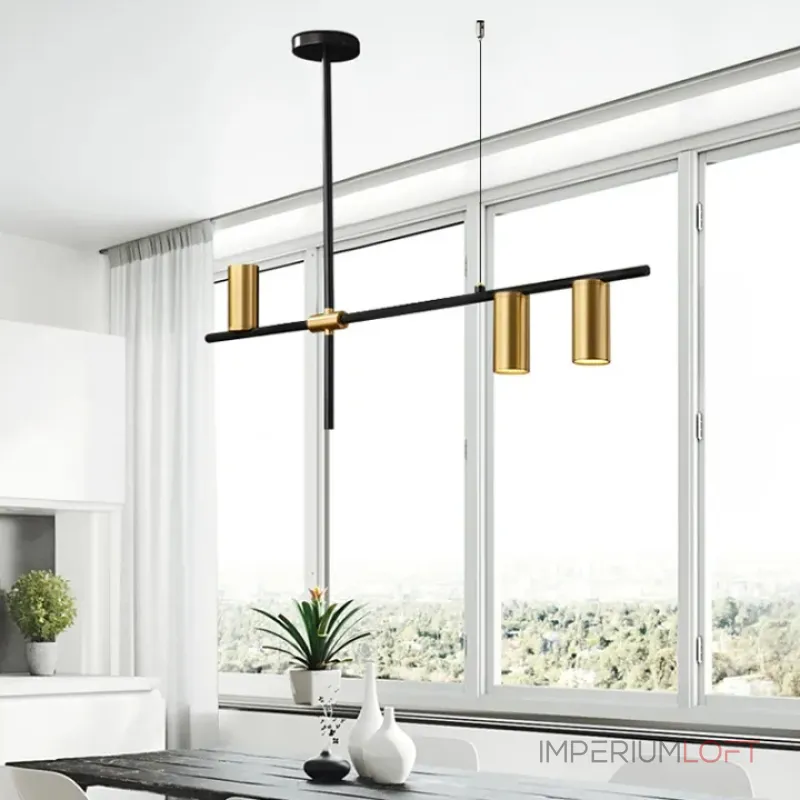 Серия светильников с цилиндрическими плафонами на рейке Kosta Long L140 от ImperiumLoft