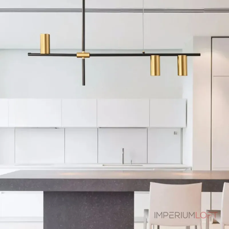 Серия светильников с цилиндрическими плафонами на рейке Kosta Long L140 от ImperiumLoft