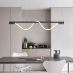 Реечный светильник с оптическим силикагелем и гибким плетеным волокном Lite Curve Long L160 от ImperiumLoft