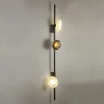 Настенный светодиодный светильник с плафонами из стекла ручной работы с эффектом воздушных пузырьков Stairway от ImperiumLoft