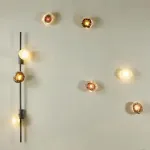 Настенный светодиодный светильник с плафонами из стекла ручной работы с эффектом воздушных пузырьков Stairway от ImperiumLoft