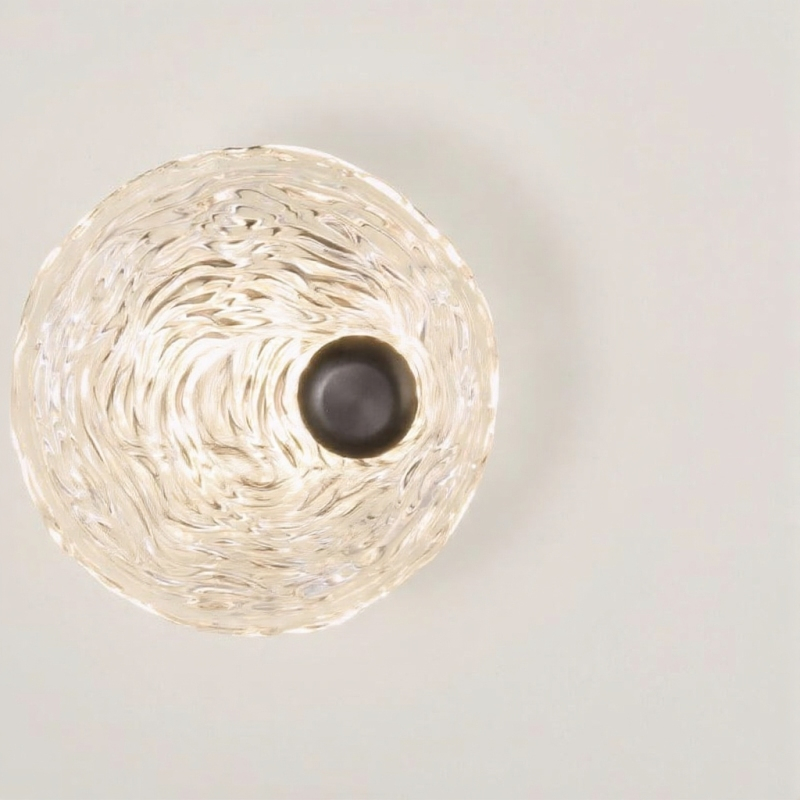 Серия настенных светодиодных светильников с дисковидными рассеивателями из рельефного стекла ручной работы Sun Round W P1от ImperiumLoft Серия настенных светодиодных светильников с дисковидными рассеивателями из рельефного стекла ручной работы Sun Round W P1от ImperiumLoft