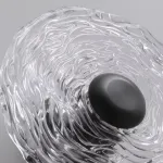 Серия настенных светодиодных светильников с дисковидными рассеивателями из рельефного стекла ручной работы Sun Round W P2 от ImperiumLoft