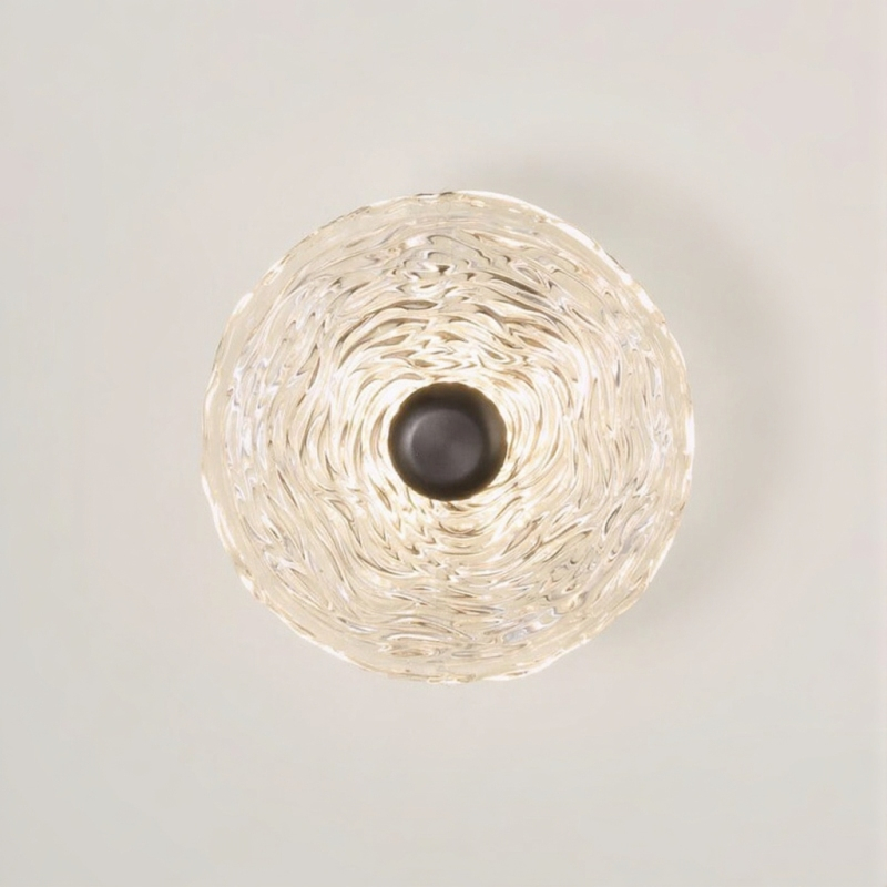 Серия настенных светодиодных светильников с дисковидными рассеивателями из рельефного стекла ручной работы Sun Round W P1от ImperiumLoft Серия настенных светодиодных светильников с дисковидными рассеивателями из рельефного стекла ручной работы Sun Round W P1от ImperiumLoft