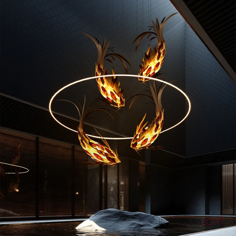 Люстра LOVOND FISH B L200 от ImperiumLoft