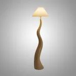 Торшер LOVOND CURVEWOOD Brown 3000K 4000K 6000K с пультом от ImperiumLoft