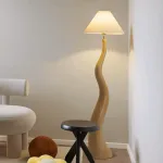 Торшер LOVOND CURVEWOOD Brown 3000K 4000K 6000K с пультом от ImperiumLoft