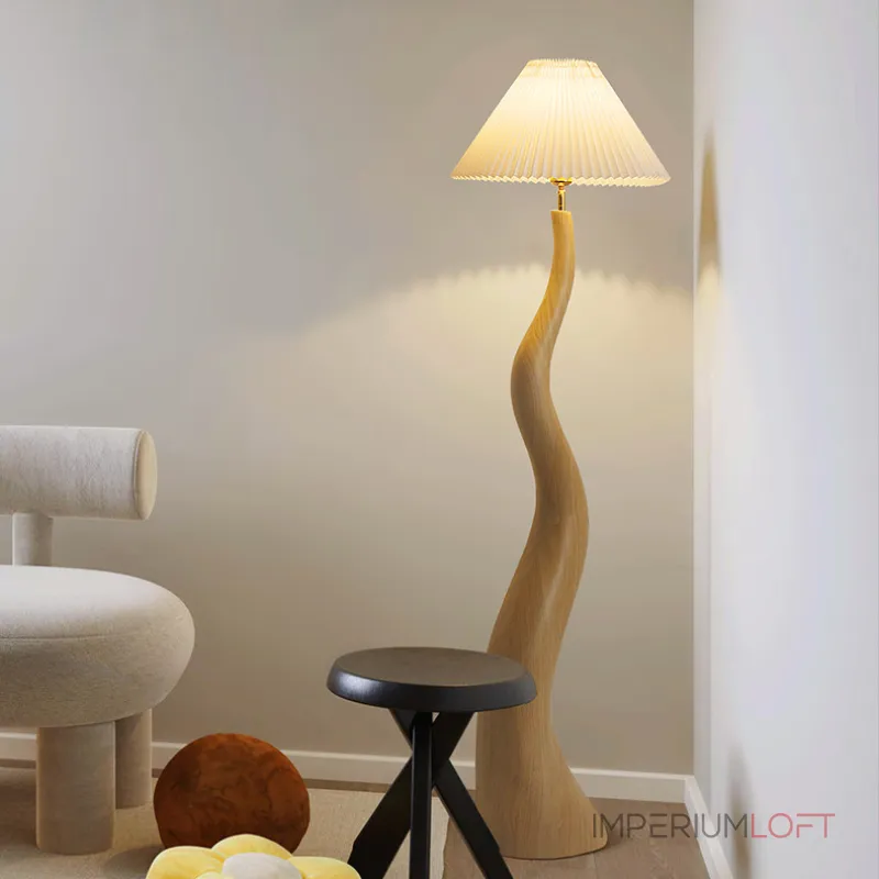 Торшер LOVOND CURVEWOOD Brown 3000K 4000K 6000K с пультом от ImperiumLoft