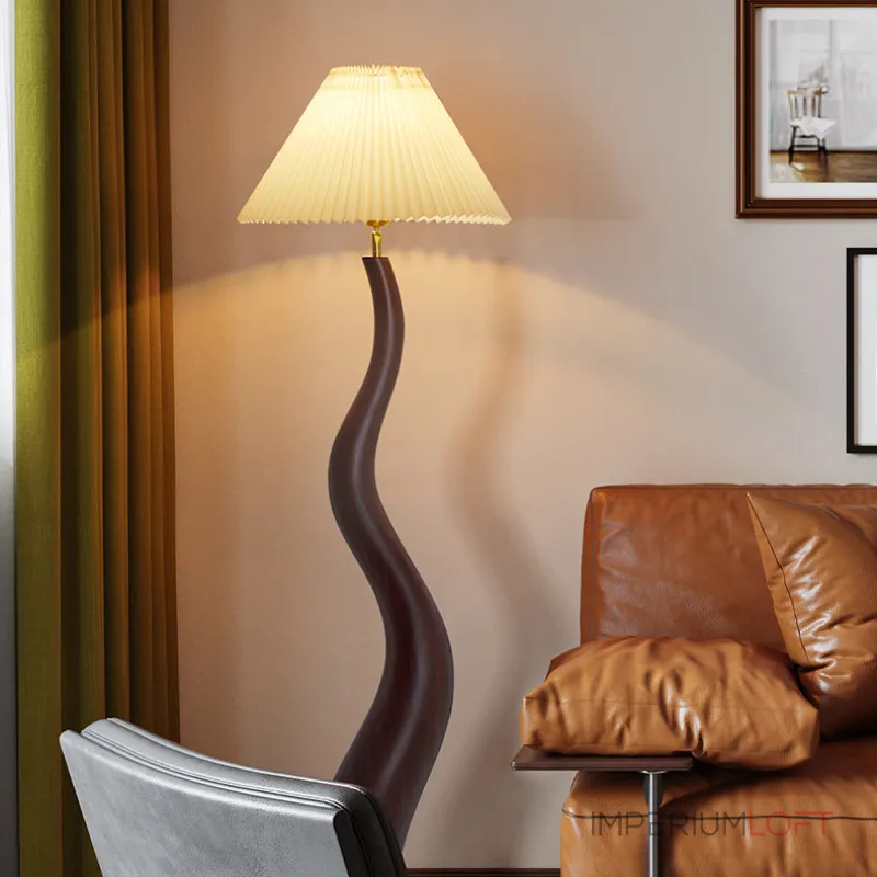 Торшер LOVOND CURVEWOOD Dark Brown 3000K 4000K 6000K от ImperiumLoft