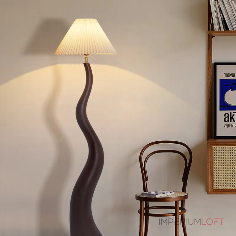 Торшер LOVOND CURVEWOOD Dark Brown 3000K 4000K 6000K от ImperiumLoft