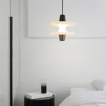 Люстра LOVOND LUPA Black с мраморным плафоном от ImperiumLoft