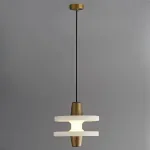 Люстра LOVOND LUPA Bronze с мраморным плафоном от ImperiumLoft